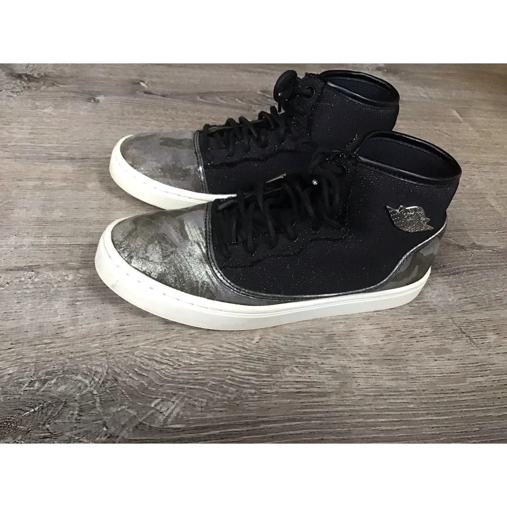 Nike Air Jordan Jasmine Premium GS Black Silver 807711-030 Youth 4.5Y